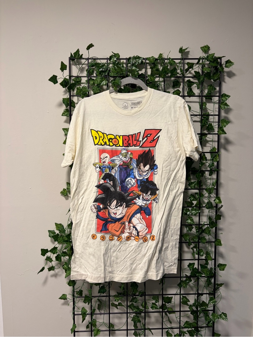 Dragon Ball Z Graphic Tee - Cream Short Sleeve